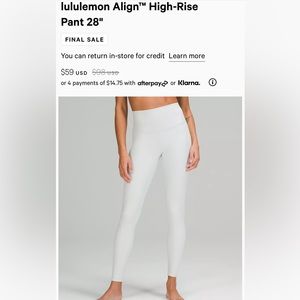 Lululemon Align Leggings